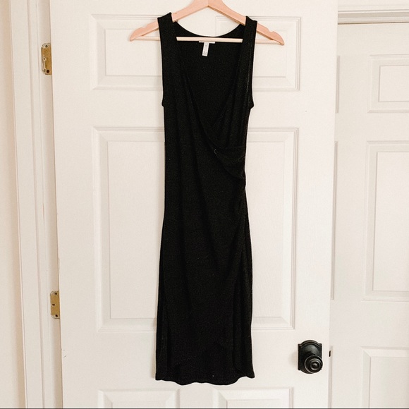 leith melange wrap dress